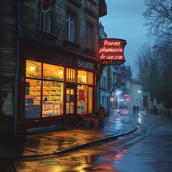 Trouvez votre pharmacie de garde à Besançon 24/7